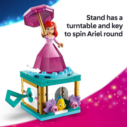LEGO Disney Princess Twirling Ariel Toy - Building Toy for Kids, Girls and Boys, Ages 5+ - Little Mermaid Toy for Fans of Movie - Ariel Doll Gift Idea for Birthdays - 43259