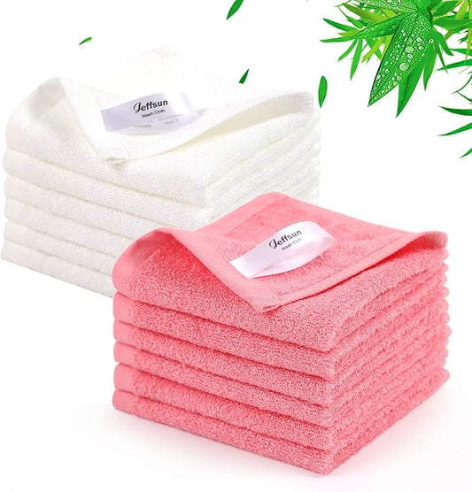 Baby Washcloths 12 Pack, 10x10 inch Heavenly Soft Wash Cloths for Face and Body