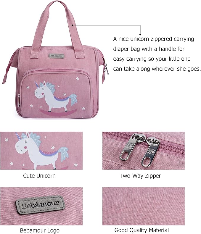 Bebamour Baby Doll Bag with Doll Changing Pad Carry Baby