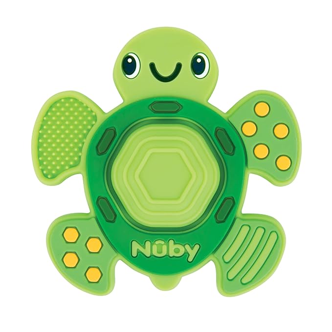 Nuby Teethe N' Pop Sensory Play Teether - Baby Teething Toy 3+ Months
