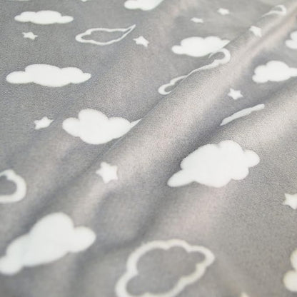 American Baby Company Heavenly Soft Minky Dot Chenille Toddler Bedding Set, 3D Cloud Gray, 4 Piece, for Boys and Girls