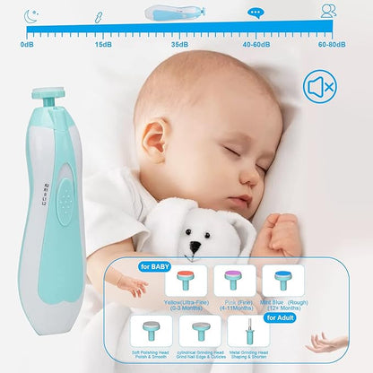 Baby Healthcare and Grooming Kit, 26 in 1 Baby Electric Nail Trimmer Set Newborn Nursery Health Care Set for Newborn Infant Toddlers Baby Boys Girls Kids Haircut Tools