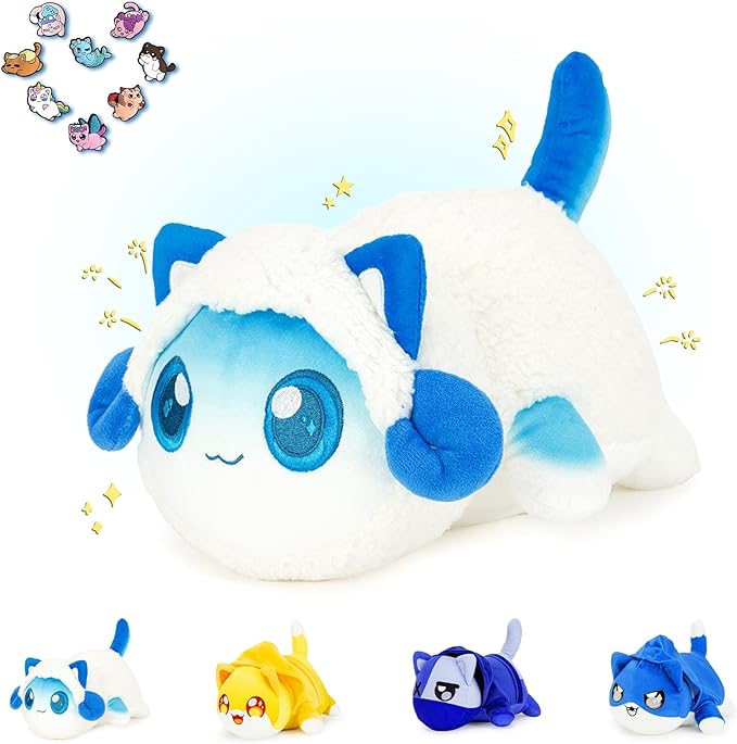 9-PCS 丨 11-inches Sheep Pierce Cat Plush + 8-Pcs Shoe Charms - Clothing Cat Collection 100% Embroidered