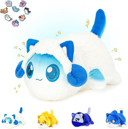 9-PCS 丨 11-inches Sheep Pierce Cat Plush + 8-Pcs Shoe Charms - Clothing Cat Collection 100% Embroidered