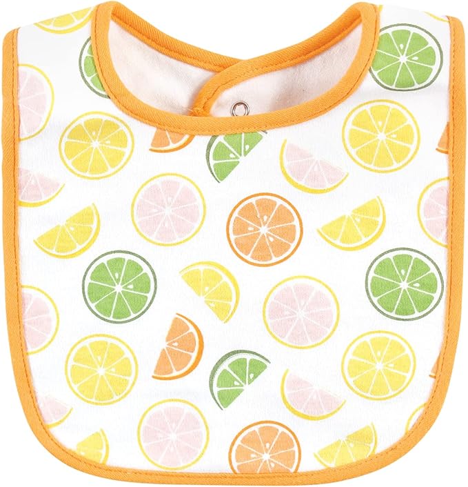 Hudson Baby Unisex BabyCotton Bib and Headband or Caps Set