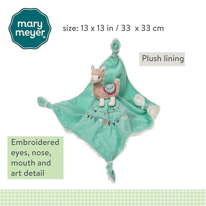 Mary Meyer Baby Lily Llama Character Blanket 13"x13"