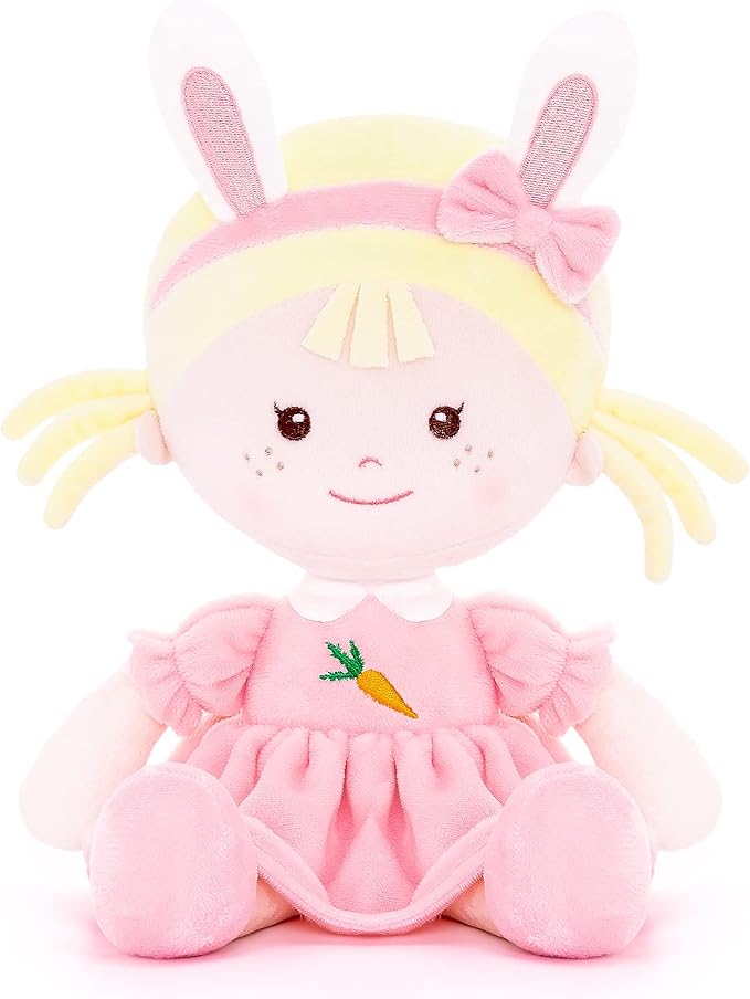 Onetoo Bunny Doll Plush Baby Doll Rabbit Doll First Baby Dress14