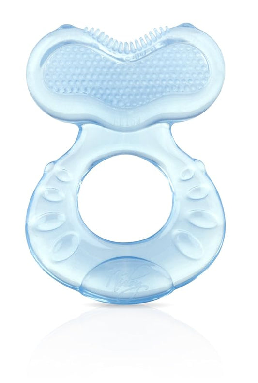 Nuby Silicone Teethe-EEZ Teether with Bristles, Includes Hygienic Case
