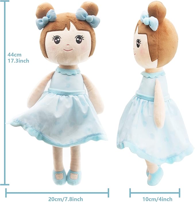 Maxshop 17'' Plush Dolls Baby Girl Toy Gifts Stuffed Doll