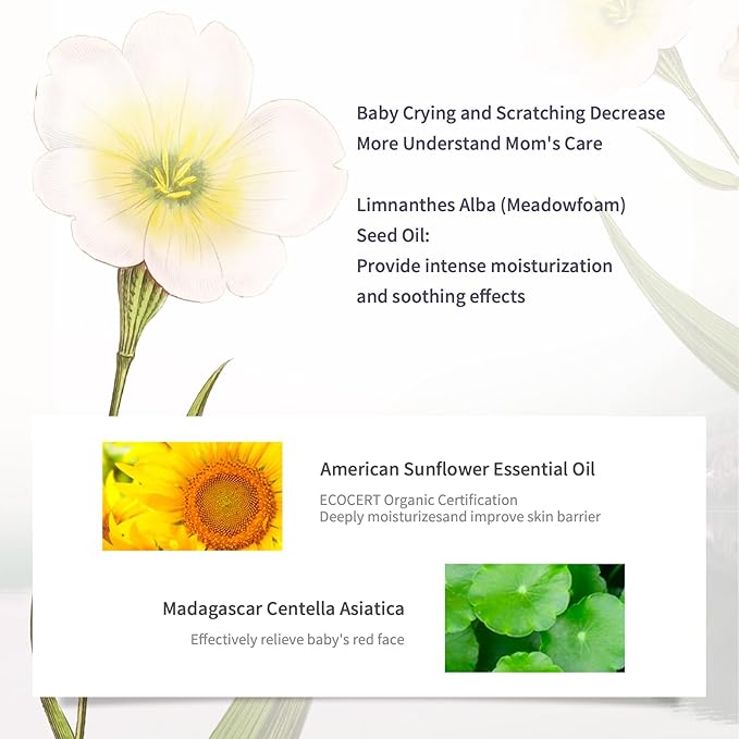 NENNEKO Moisturizing Face Cream, Deep Moisturizing Baby Face Cream for Dry