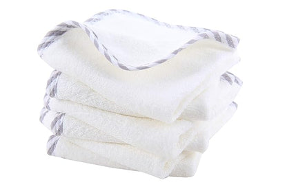 HIPHOP PANDA Baby Washcloths, Rayon Made from Bamboo - 2 Layer Ultra Soft Absorbent Newborn Bath Face Towel 6 Pack