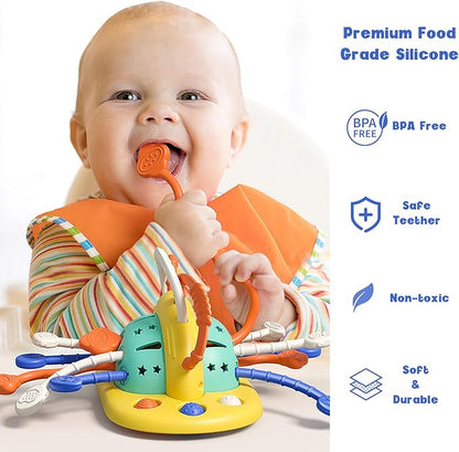 Baby Toys Silicone Suction Cup Toy for High Chair Toddler 6 12 1 Year