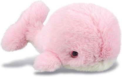 DolliBu Plush Whale Stuffed Animal - Soft Huggable Pink Whale, Adorable Playtime Whale Plush Toy 7Inches