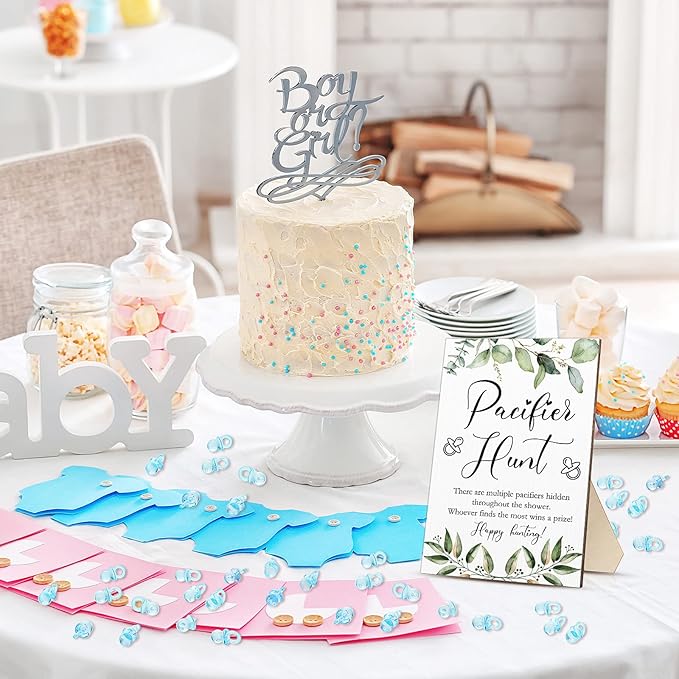 51 Pcs Cool Baby Shower Games Include Baby Pacifier Hunt 50 Acrylic