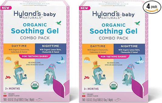 Hyland's Baby - Organic Daytime/Nighttime Soothing Gel Combo Pack, Easy-to-Apply 2 Months 1.06 Ounce (2 Tubes 0.53 oz.) 2)