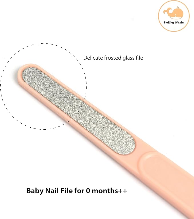 4-in-1 Premium Baby Grooming Kit by The Smiling Whale, Baby Manicure Pedicure Set for Newborn Infant & Toddler, Nail Trimmer, Nail Clipper, tweezer, Scissors (4 pcs) (Dark Blue)