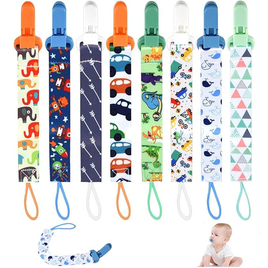 8 Pcs Baby Dummy Strap Clip, Pacifier Clips