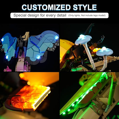 LED Lighting Kit for Lego The Insect Collection, LED Light 21342 Building