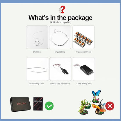 LED Lighting Kit for Lego The Insect Collection, LED Light 21342 Building