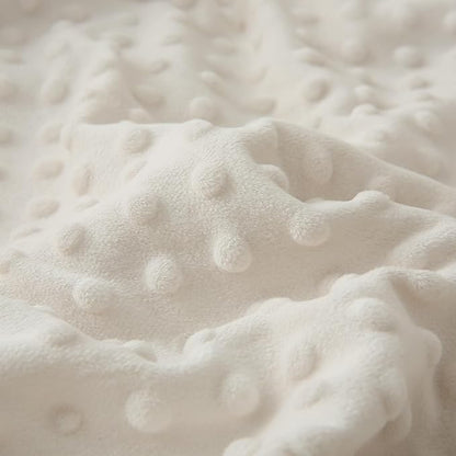 DaysU Baby Blankets Unisex with Muslin Cotton Front and Dotted Fleece Back, Silky Micro Super Soft Plush Newborn Baby Blankets for Boys Girls 30x40 inches