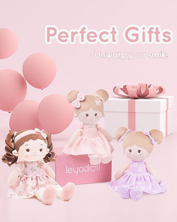 Soft Baby Doll Toys (16''), My First Baby Rag Doll for 1 Year-Old Girl Birthday Gift