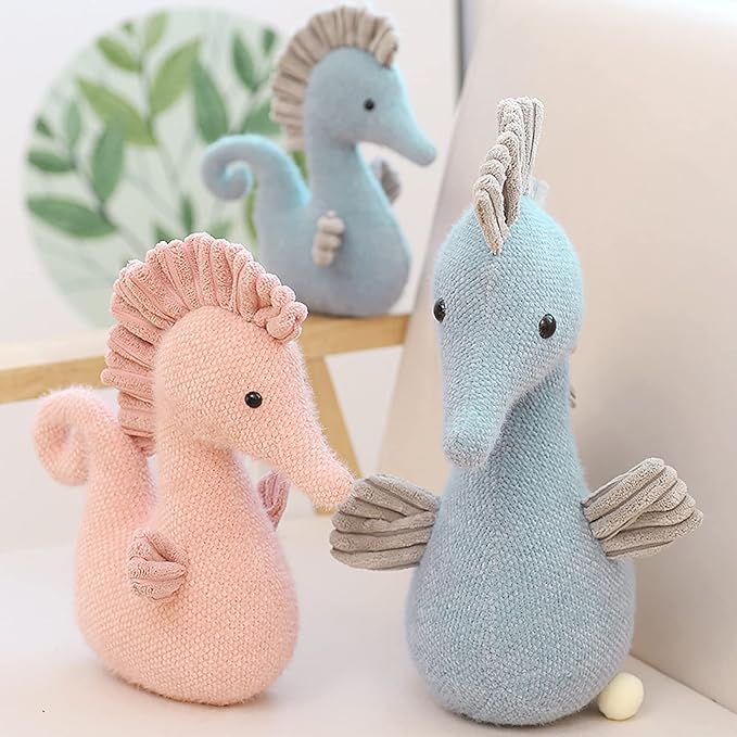 Stuffed Sea Horse Plush Animals Toys Seahorse Dolls Decorations Gifts 8.6 Inches