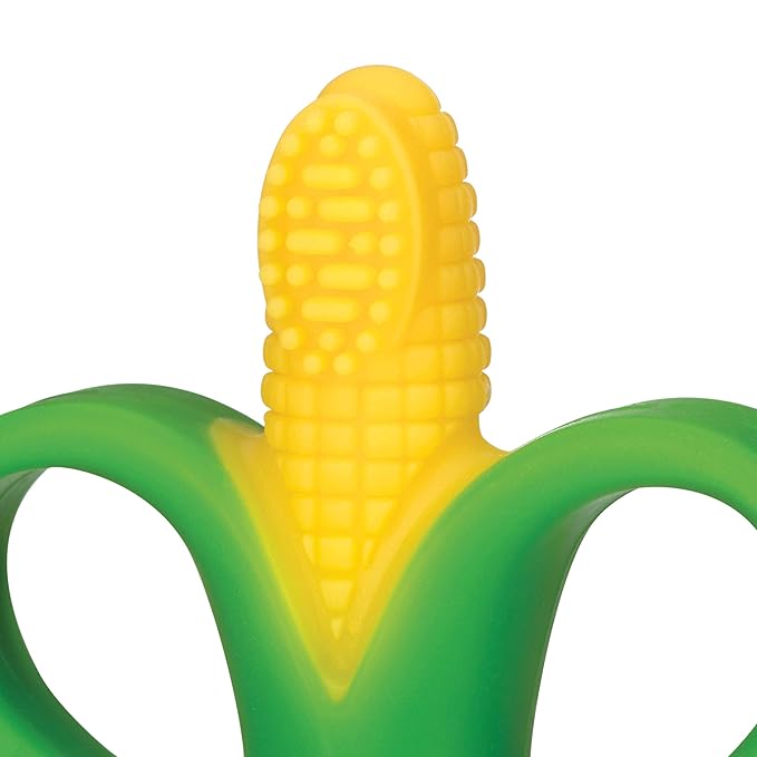 Nuby Soothing Corn Teether, Green
