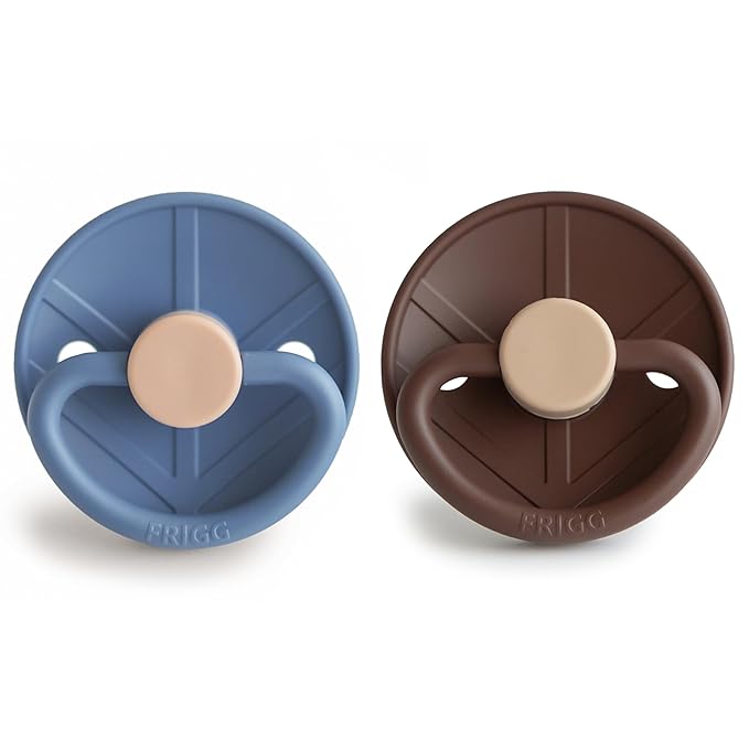 FRIGG Little Viking SilkySoft Silicone Baby Pacifier 2-Pack | Made in Denmark 0-6 Months)