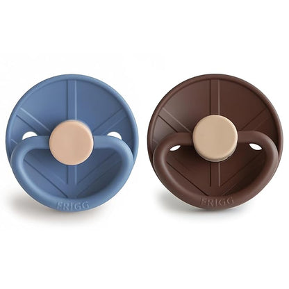 FRIGG Little Viking SilkySoft Silicone Baby Pacifier 2-Pack | Made in Denmark 0-6 Months)