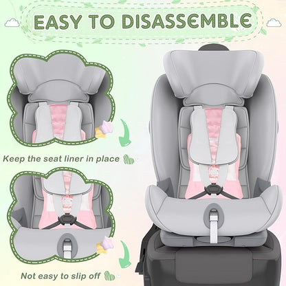 Qunclay 2 Pcs Gel Car Seat Cooler Pad for Baby Cooling Pad for Stroller Breathable Universal Car Cooler Mat Multifunctional Baby Stroller Seat Liner Cushion Chair(Rabbit, Elephant)