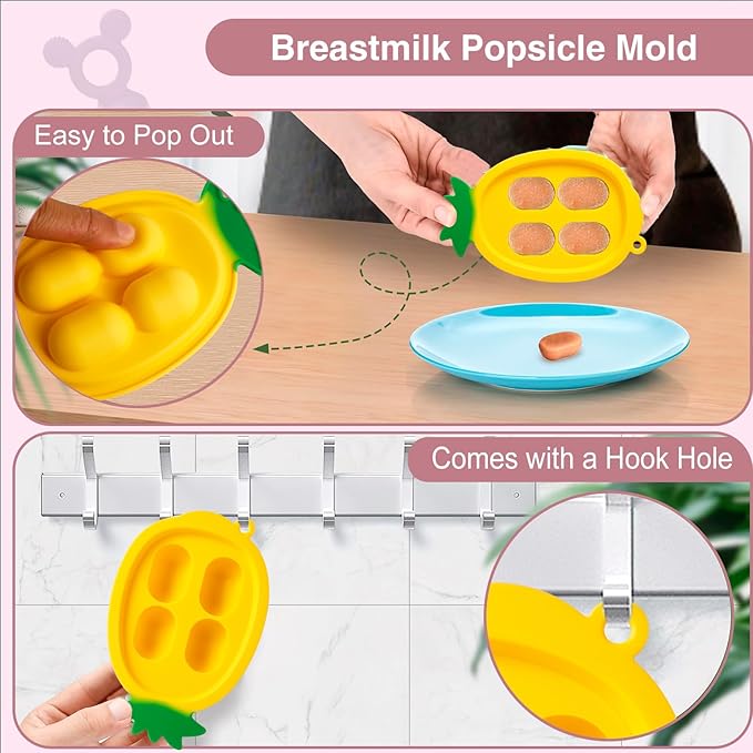 Baby Fruit Feeder with Mini Freezer Tray, Baby Teethers