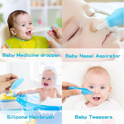 Baby Healthcare and Grooming Kit, Baby Safety Care Set (Blue-26 Kits)