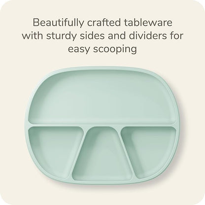 NUK Silicone Baby Suction Bowls, Suction Feature Helps Reduce Spills, Microwave & Dishwasher Safe, BPA-Free, Pack of 2