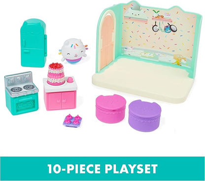 Gabby's Dollhouse, Bakey with Cakey Kitchen with Figure and 3 Accessories, 3 Furniture and 2 Deliveries, Kids Toys for Ages 3 and up