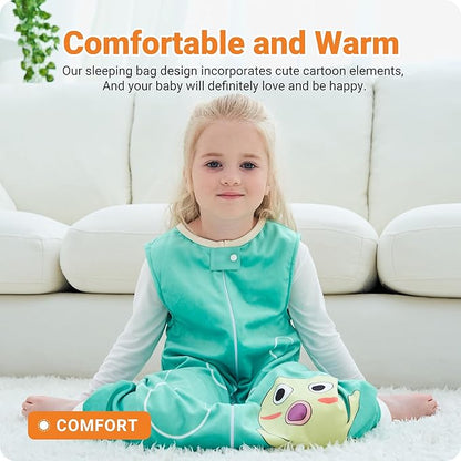 Infant Toddler Sleeping Bag, Baby Sleeping Sack Sleeveless 4 Season 1-3T, Octopus