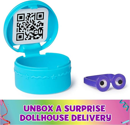 Gabby's Dollhouse, Celebration Series Baby Box Cat Bobble Figure with Dollhouse Furniture and Accessories 3 and