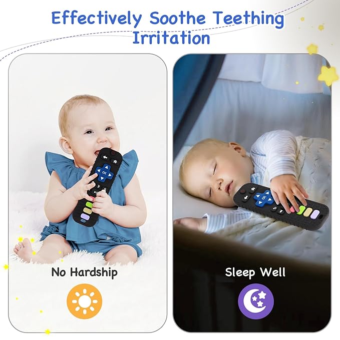 Hooku Silicone Teethers for Babies 0-6 Months, Teething Toys for Babies 6-12 Months 0-3 Months,