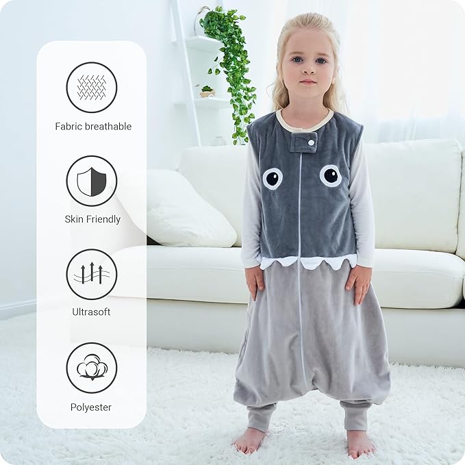 Baby Sleeping Sack Sleeveless, Toddler Sleeping Bag with Legs