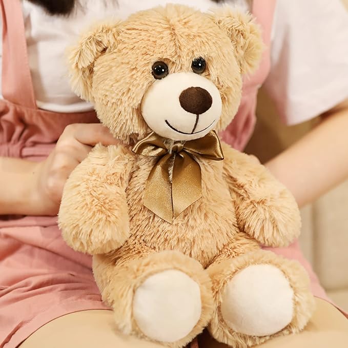 Teddy Bear Plush Cute Stuffed Animal Toys Pillow Bear Doll (13.7In/35CM, Pink)