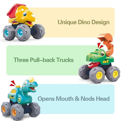 iPlay, iLearn Toddler Dinosaur Monster Truck Toys 1 2 3 Year 12 18 24 Month