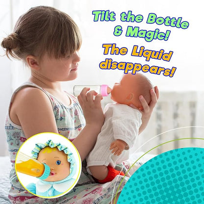 Ja-Ru Magic Baby Doll Bottles Milk Bottle and Juice Bottle, 2 Bottles. 701-1
