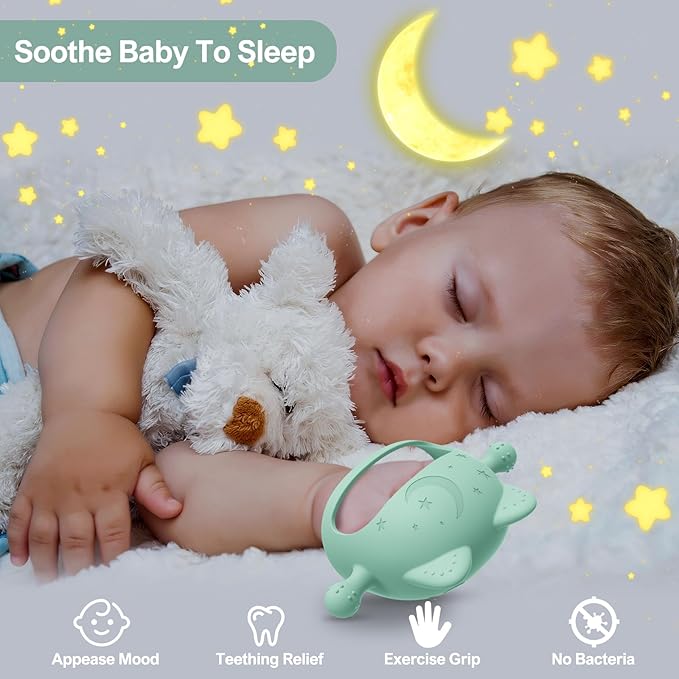 Baby Teething Toys for Babies 0-6 Months,Baby Teether Chew Toys for Teething Relief 6 to 12 Months,Ideal