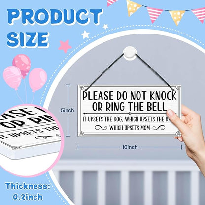 Putuo Decor Do Not Ring Doorbell Sign Baby Sleeping