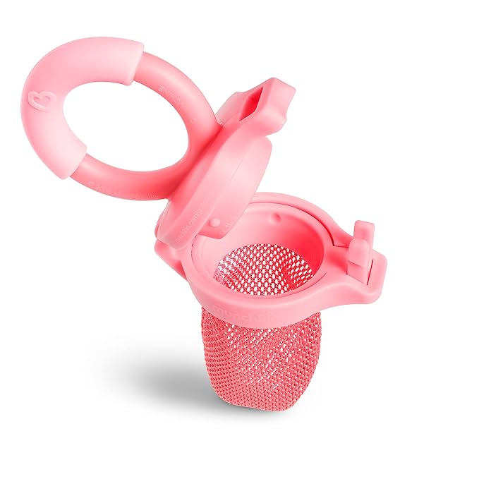 Munchkin Baby Feeder for Fresh Food and Fruit, 2 Pack, Coral/Purple