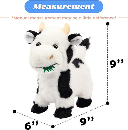 Hopearl Walking Cow Interactive Electronic Pet Singing Toy Remote Control 9''