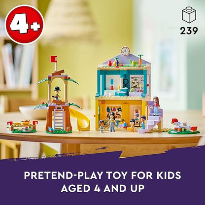 LEGO Friends Heartlake City Preschool Classroom Toy for Kids, Creative Pretend Play for Girls and Boys Ages 4 Years Old and Up, Comes with 2 Mini Dolls and 4 Micro Dolls, 42636