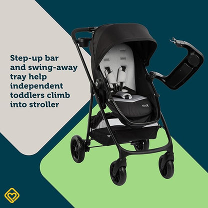 Safety 1st Grow and Go Flex 8-in-1 Car Seat Stroller Combo, Baby Stroller Travel Systems for Infants 4-30 lbs, Stroller and Carseat Combo Set, Foundry