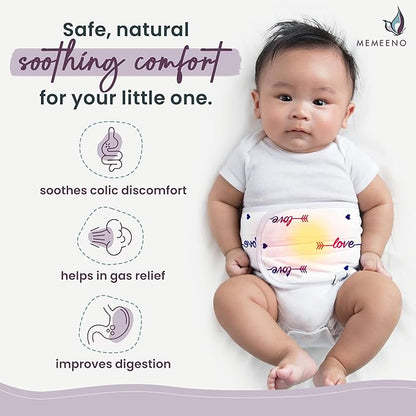 Baby Belly Band for Gas & Colic Baby Relief - Self Heating Belly Band Baby Belly Button Band Colic Band Tummy Wrap for Babies Colic Belt Baby Gas Wrap Colic Baby Relief Newborn