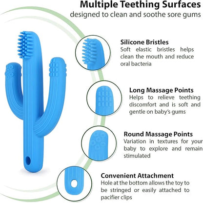 Cactus Teether, Baby Teething Toys for Babies 0-6 Months 6-12 Months