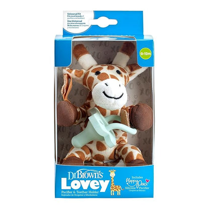 Dr. Brown's Lovey Pacifier and Teether Holder, 0 Months Plus